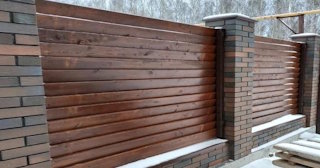 Столбы для забора из кирпича в каменке - Выгодные цены от 3219 рублей
