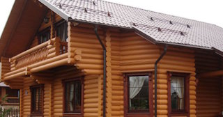 Строительство дома из оцилиндрованного бревна в каменке - от 134979 рублей
